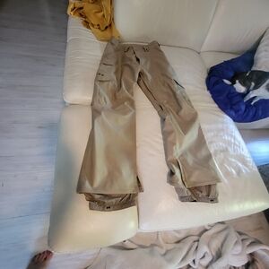 Burton Tan Cargo Pants Relaxed Fit